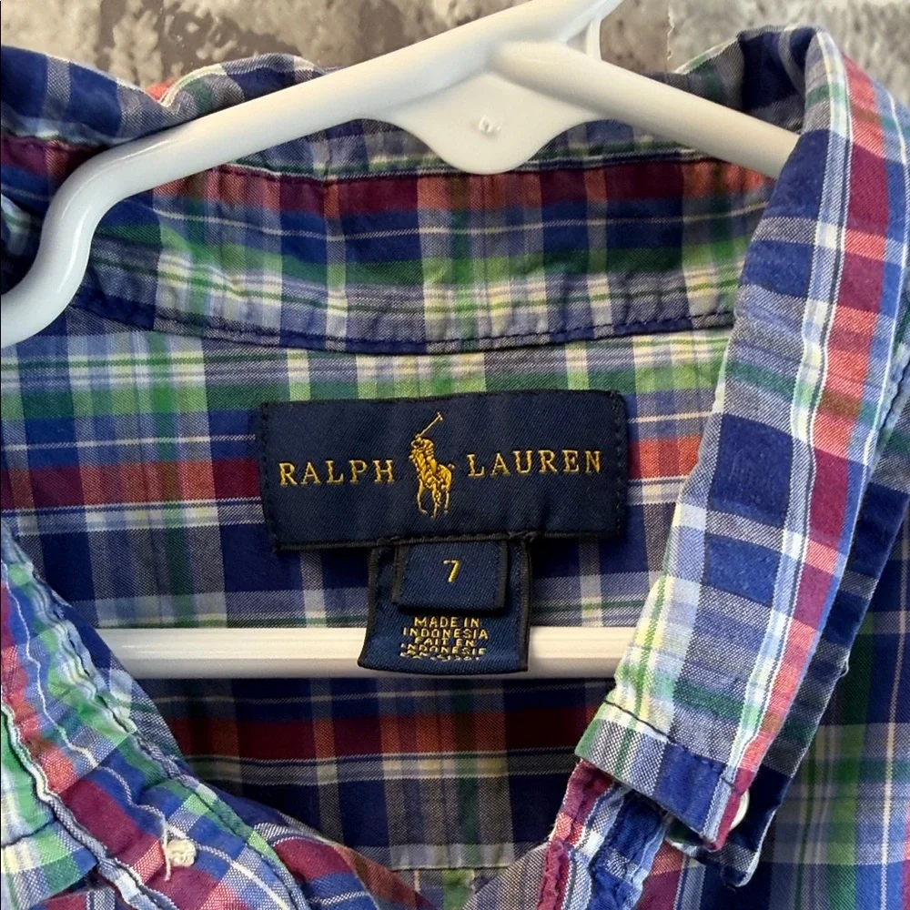 Ralph Lauren Vibrant‎ Plaid Button-Down Shirt
